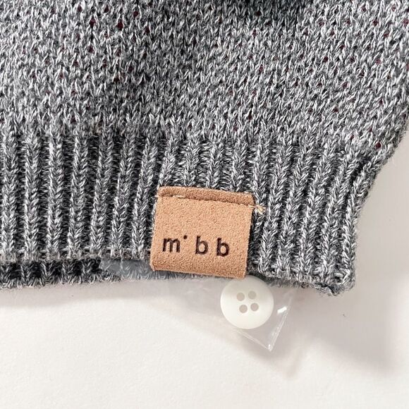 Miles the Label Baby Sweater Grey Red Fair Isle Buttons Size 24 Months Toddler - Picture 7 of 7